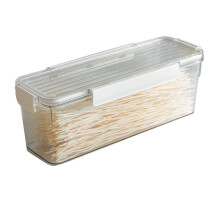 Caja para almacenar fideos apta para alimentos con tapa hermética