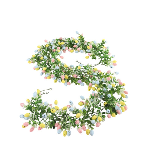 Easter Egg Garland 6.8ft Artificial Spring Decor