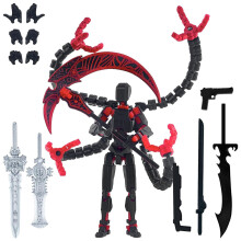 T13 Actiefiguur – 15 cm robot met meerdere gewrichten (rood)