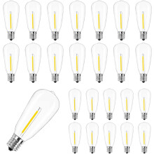 Ampoules Edison ST40 E17 Blanc chaud 2700K 0,6W (lot de 25)