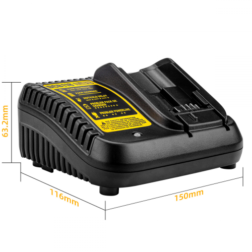 Κιτ 20V MAX συμβατό με DEWALT: 2 μπαταρίες XR 5.0Ah + γρήγοροι φορτιστές DCB112 & DCB118—Σύνολο 1
