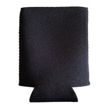 Funda aislante de neopreno para botella de agua, color negro.