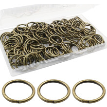 Argolas de ligação abertas de 20 mm, douradas, 150 peças, 2 mm de espessura.