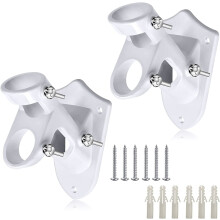 Aluminiowy uchwyt na maszt flagowy, 1" ID, biały, 2 sztuki w opakowaniu