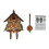 Wall Clock 25*10*50cm Wood Cuckoo Clock 10