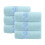 Σετ πετσετών χειρός Pedty Cotton 6 τεμαχίων 34x74cm Ανοιχτό μπλε 1