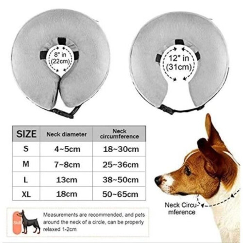 Inflatable recovery collar - BRAND - Model - Size XL - Soft and comfortable - Adjustable 1