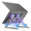 Laptop Cooling Stand, Adjustable Angle, Foldable for 14-17.3" Laptops - Silver 2