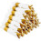Ensemble de couverts en plastique doré avec serviettes (30 pièces) 1