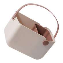 Panier de rangement de salle de bain bicolore – PP et TPR, 23,5 x