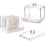 2-pakning 10oz klar bomullspinnedispenserholder 1