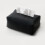 Funda rectangular negra de PU para caja de pañuelos (1 unidad) 1