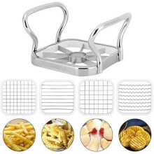 Coupe-pommes de terre en acier inoxydable 5 en 1