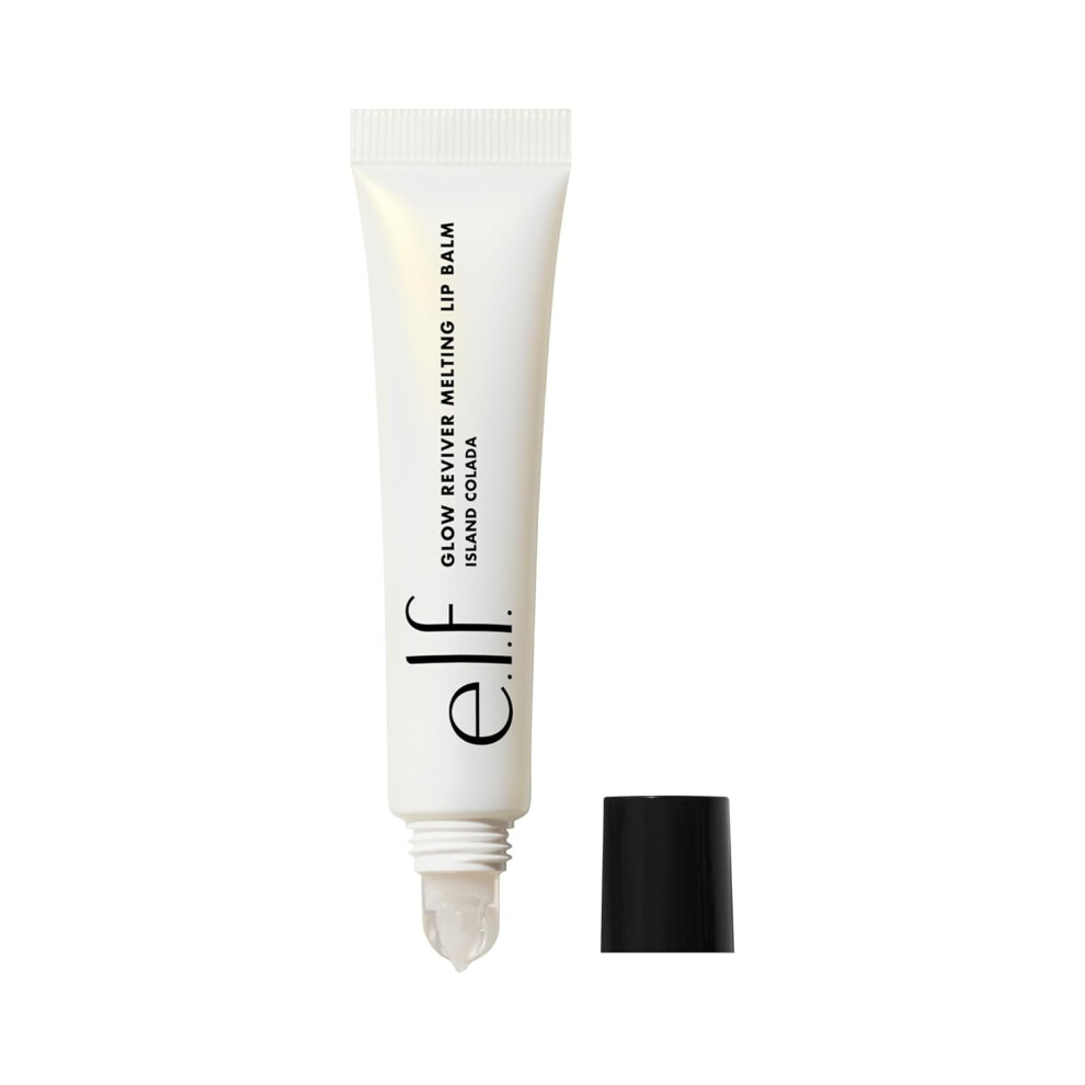 E.l.f. Glow Reviver Melting Lip Balm, Hydrating Tinted Lip Balm For A Glossy Finish & Soft, Supple Lips, Vegan & Cruelty-Free, Island Colada