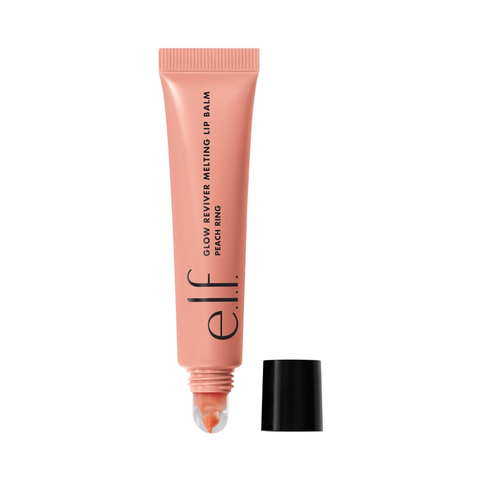 E.l.f. Peach Glow Reviver Melting Lip Balm, Hydrating Tinted Lip Balm For A Glossy Finish & Soft, Supple Lips, Vegan & Cruelty-Free, Ring