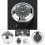 7-8 1 Motorcycle Handlebar Mount Watch Precise Dial Clock (Black) -ABI 4