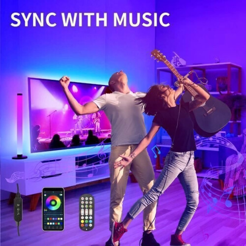 RGB LED Light Bars - Smart - 42cm - 16 Million Colors - App Control - Remote Control 2