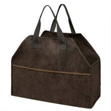 Log Storage Holder for Carrier Canvas Firewood Bag Durable Fire Wood Tote Organi