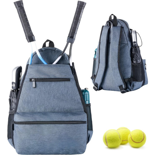Tennisrygsæk til 2 ketsjere – Holdbar 600D polyester