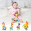 Plyschbitleksak Giraff Zebra Lejon 3-pack 1