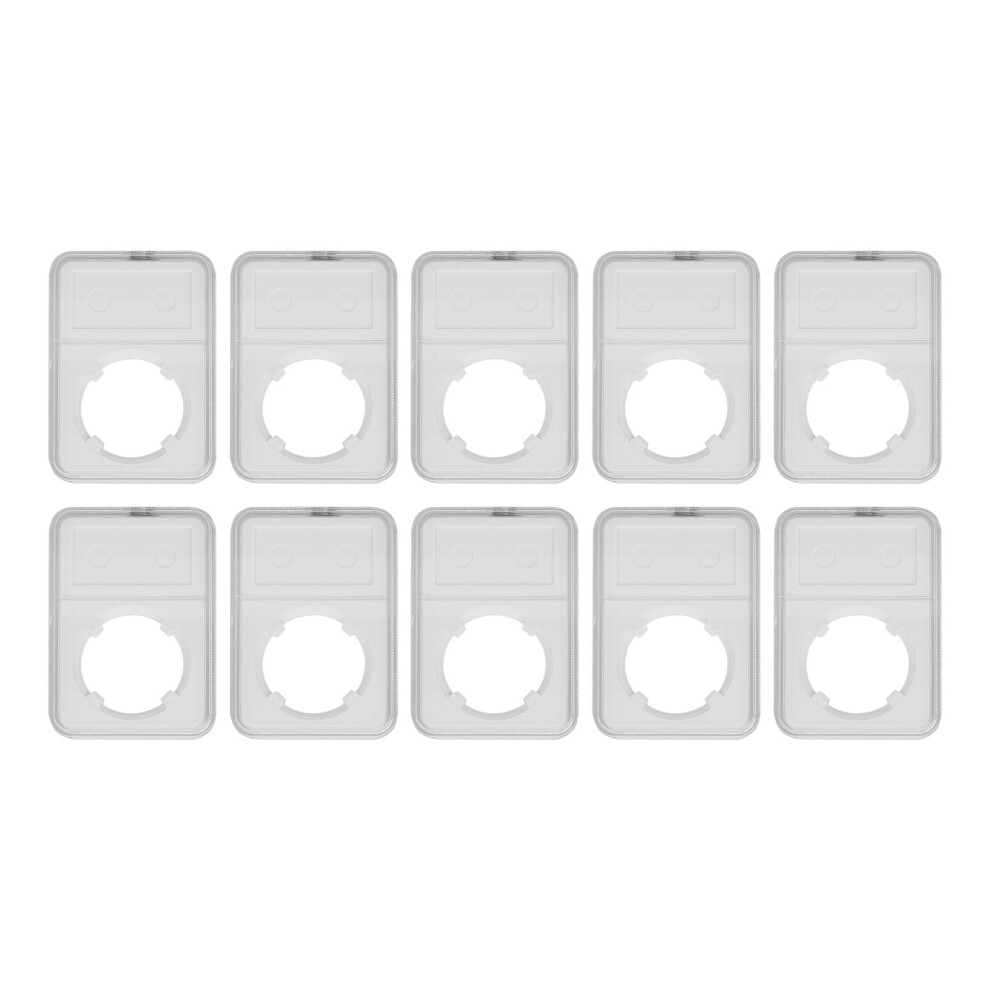 10-Pack Transparent Coin Holder Boxes Â Ps Material 9058772831507