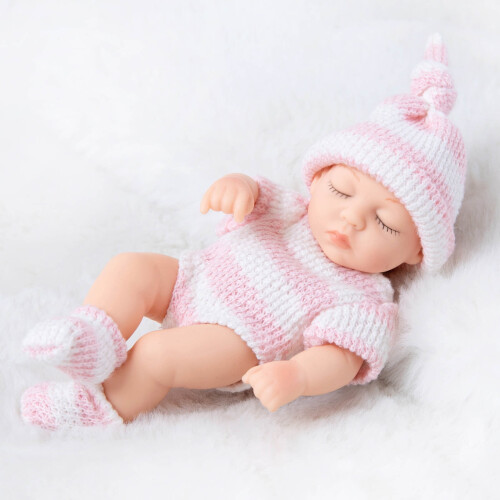 Κούκλα Reborn Baby Doll 18cm από μαλακό βινύλιο με ρυθμιζόμενα άκρα