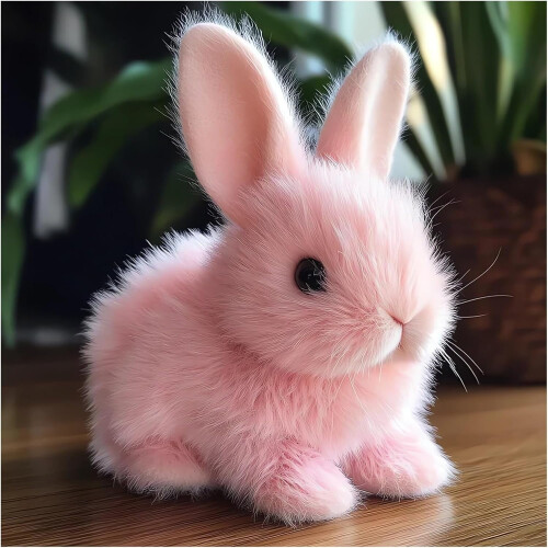 Coniglietto di peluche interattivo che salta