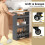 Narrow 4-Tier Kitchen Trolley, 20cm Wide, Grey, on Wheels 4