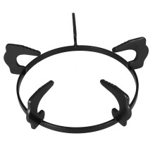 Soporte para anillo de estufa de gas de hierro fundido negro de 21,8 cm