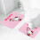 Ensemble de tapis de bain Hello Kitty – Antidérapant, absorbant, 2