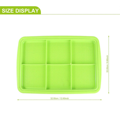 Double Layer Sprouter Tray for Wheatgrass, Microgreens, Seed Germination, PP Plastic Grid Design 1