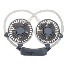 Portable Neck Fan, USB Rechargeable, 2-Speed, 360