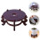 Supporto per vaso in legno 13,5x13,5x8,5 cm, stile rustico, base per piante da interno 1