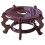 Supporto per vaso in legno 13,5x13,5x8,5 cm, stile rustico, base per piante da interno 3