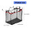 Folding Table Storage Net with Meshes, Iron Trash Bag Holder for Desktop Organisation and Camping 3
