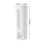 White Plastic Garbage Bag Storage Box, Kitchen Cabinet Door Mount Holder 9x9x30.5cm 5