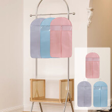 Housse à vêtements rose suspendue pour costumes et manteaux 42" x 23"