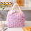 Isolierte Lunchtasche aus Cord mit Erdbeermuster 2