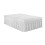 Jupe de lit plissée en polyester blanc pour lit double 4