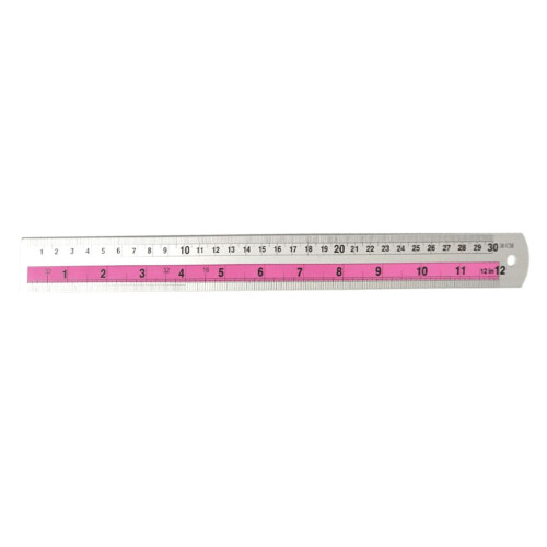 Μετρικός ίσιος χάρακας αλουμινίου 20cm και 30cm