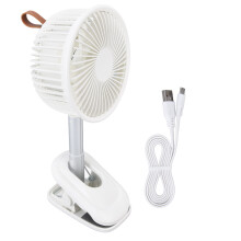Klipsbar bordventilator med 3 hastigheder, 360 justering og USB-opladning