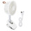 Ventilador de mesa com clipe, 3 velocidades, ajuste de 360 e carregamento USB. 1