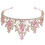 Tiara de Coroa de Princesa com Strass Rosa 4