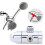 Shower Arm Diverter, 1/2" Angle Valve Mounting Bracket for Handheld Shower Chrome Plated 4