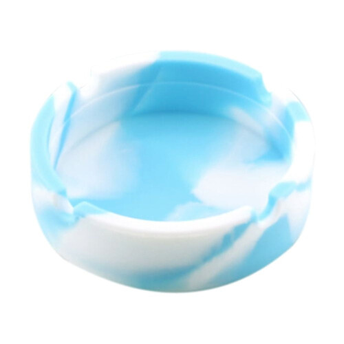 Cendrier rond en silicone résistant à la chaleur (1 pièce)