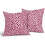 Fodere per cuscini con stampa leopardata, 45x45 cm, set da 2, in lino 2