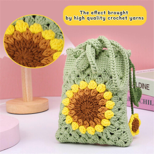 Sunflowers Crochet Kit for Beginners | Complete Starter Kit with Hooks & Tutorial 2