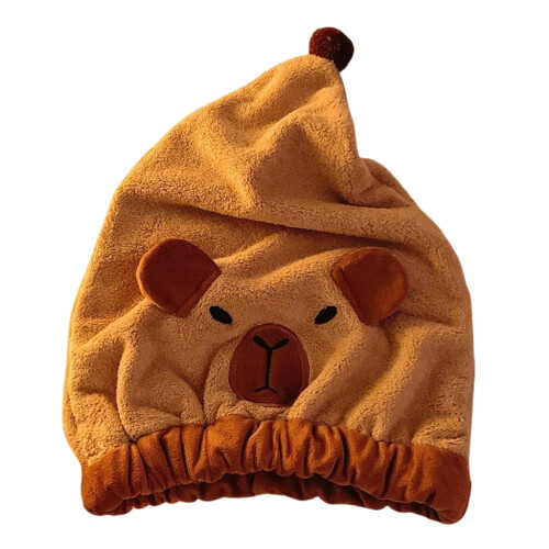 Capybara hårtorkskåpa – mikrofiber, justerbar, 1-pack