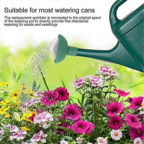 Universal Watering Can Nozzle Replacement, Green Plastic Garden Watering Tool with Multiple Spray Patterns for Plants 1