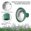 Universal Watering Can Nozzle Replacement, Green Plastic Garden Watering Tool with Multiple Spray Patterns for Plants 4